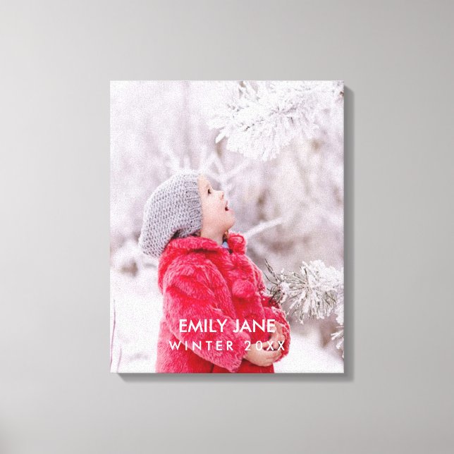 Impressão de Tela de Foto da Família Personalizada (Frente)