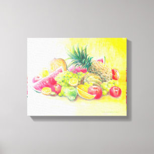 Impressão de tela de frutas felizes