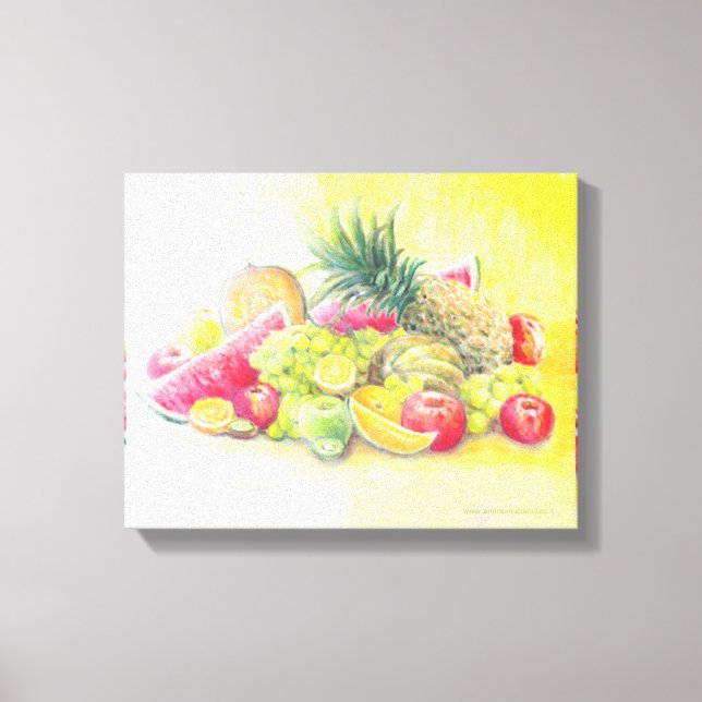 Impressão de tela de frutas felizes (Frente)