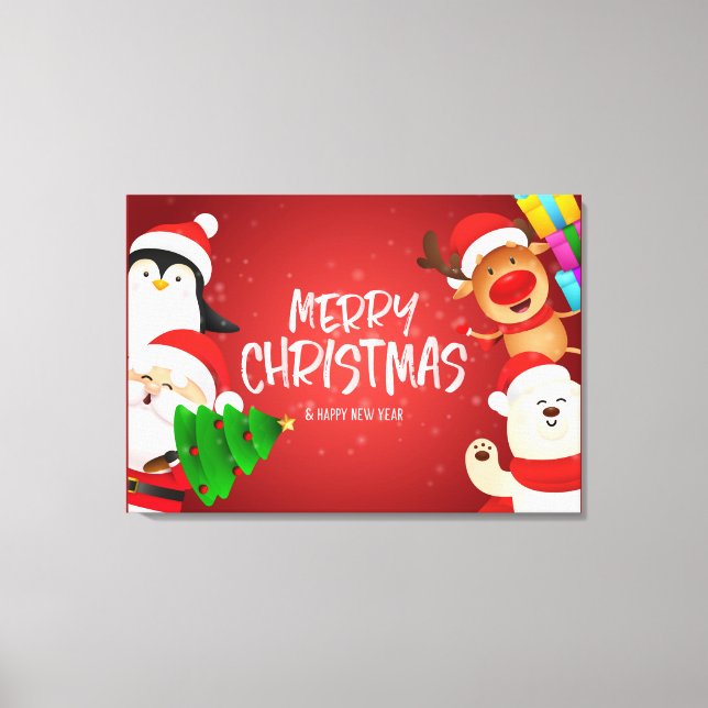 Impressão de tela de Natal (Frente)