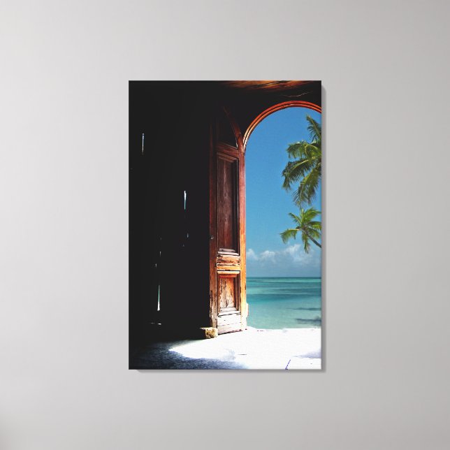 Impressão de Tela de Porta de Sonho Tropical (Frente)