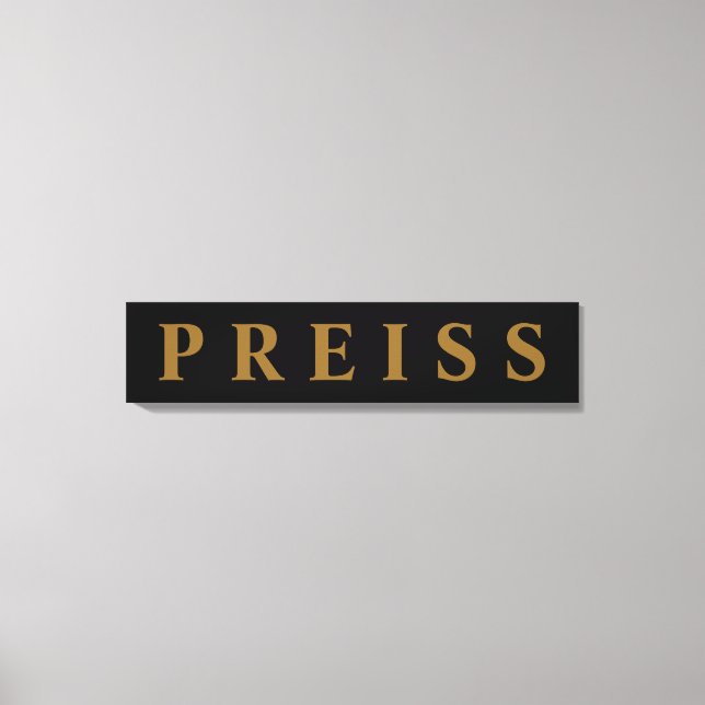 Impressão de tela de primeira/família/Sobrenome (Frente)