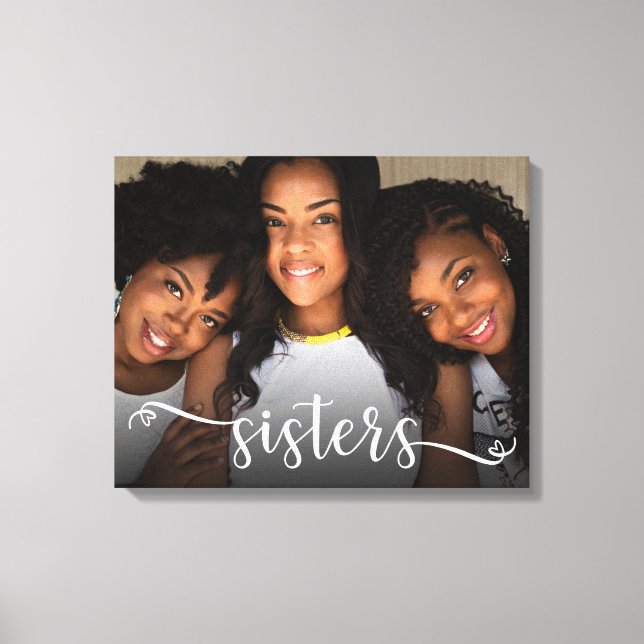 Impressão de tela em canvas de irmãs (Frente)