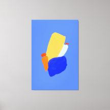 Impressão de tela estendida com abstrato vibrante