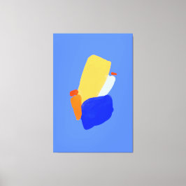 Impressão de tela estendida com abstrato vibrante