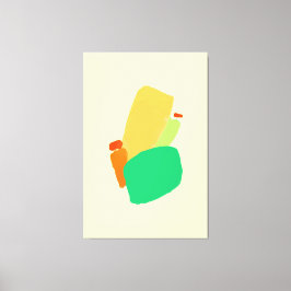 Impressão de tela estendida com abstrato vibrante