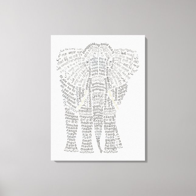 Impressão de tela estendida de elefante asiático d (Frente)