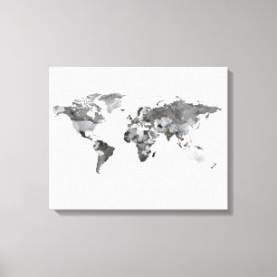 Impressão de tela estendida, em preto e branco, d