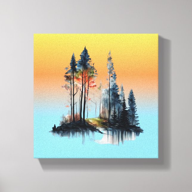 Impressão de tela estendida - Praia (Frente)