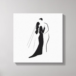 Impressão de Tela Esticada - Casamento