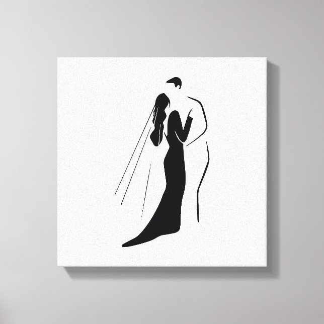 Impressão de Tela Esticada - Casamento (Frente)