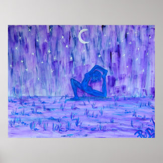 Impressão de Tela - Noite de Yoga