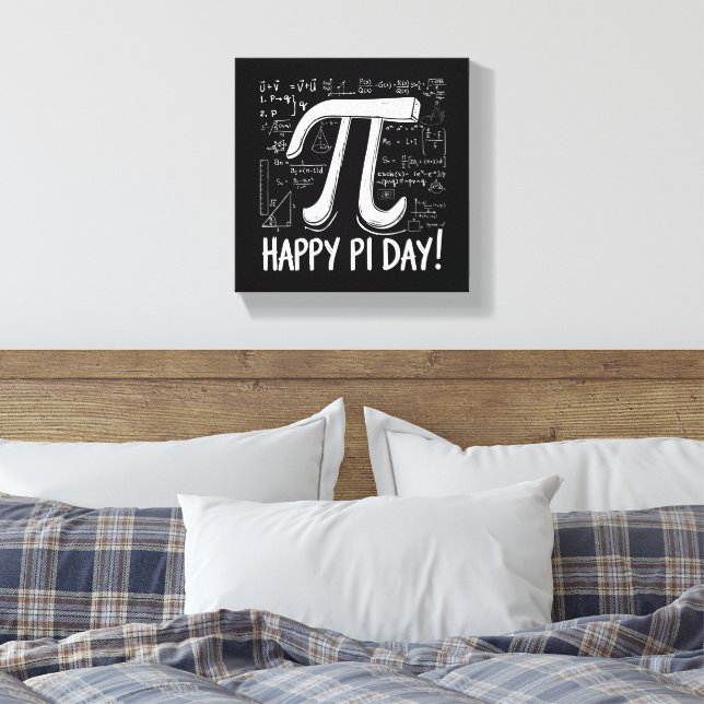 Impressão de Tela Pi Day - Arte Matemática Na moda (Insitu(Quarto))