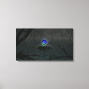 Impressão de tela Rosa azul