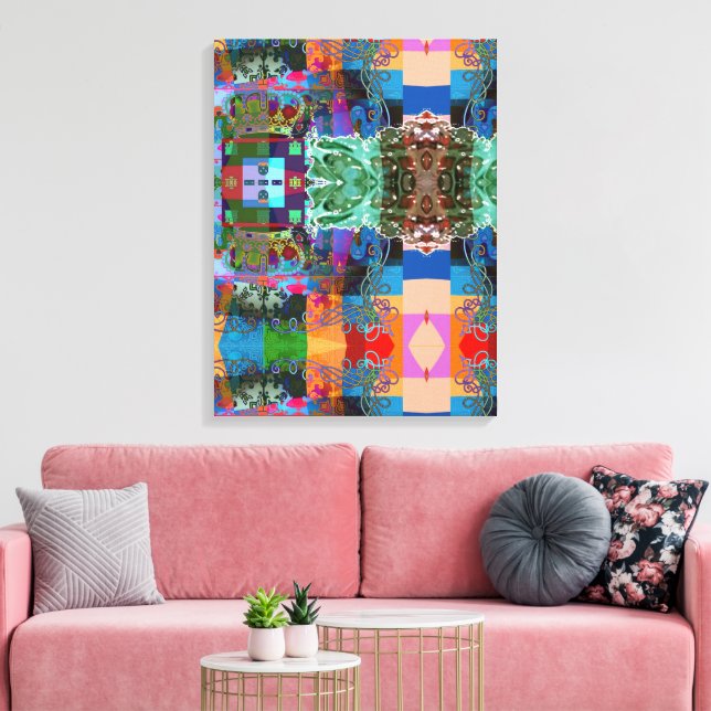 Impressão de Telas de designs Esticadas em Portugu (Insitu(Sala de estar))