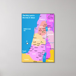 Impressão de Telas do Mapa de Israel do Século Pri