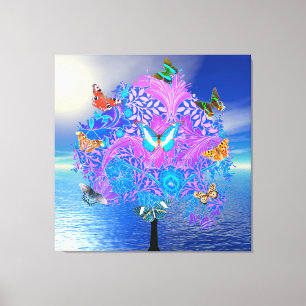 Impressão de Telas Estreitas de Árvore Butterfly