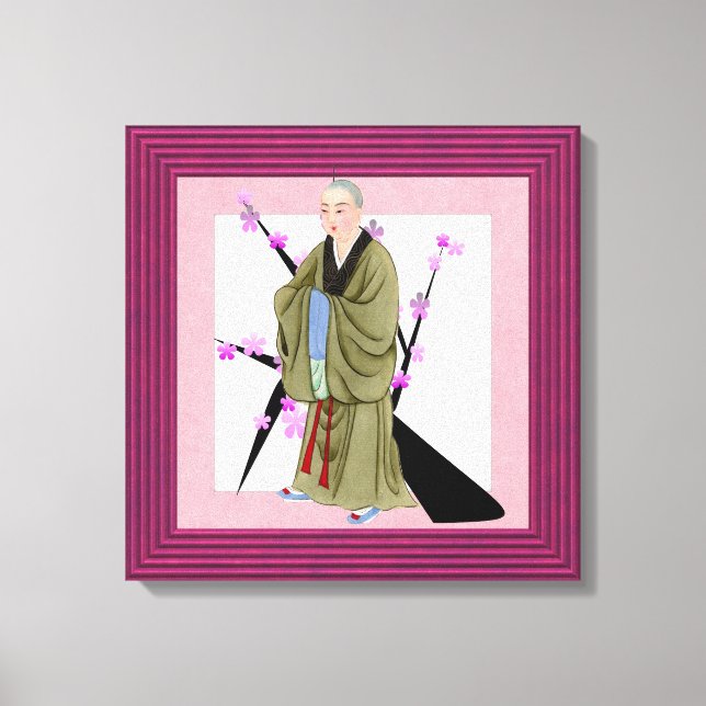 Impressão de Telas Estreitas de Monk Budista (Frente)