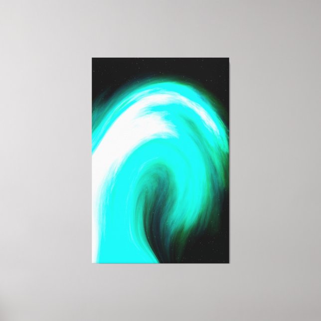 Impressão de Telas Estreitas de Onda Galáctica Azu (Frente)