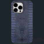 Impressão de Textura do Alligador de Cobalto<br><div class="desc">Esta capas de iphone apresenta um impressão de couro de jacaré azul impressionante, adicionando um toque de luxo e estilo ao seu dispositivo. O design de impressão animal está na moda e é único, fazer-o como um acessório de destaque. Criado por Looly Elzayat, este caso combina qualidade e estética, fornecendo...</div>