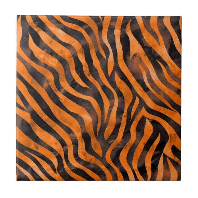 Impressão de Tigre de Aquarela (Frente)