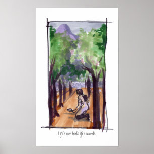 Impressão de trabalho da vida