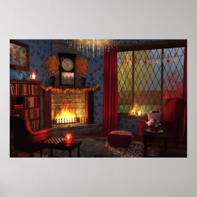 Impressão de Tranquilidade de outono (Frente)