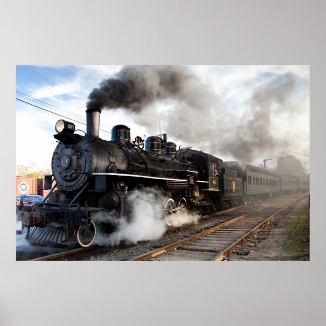 Impressão de Trem Nuvem de Fumaça (Frente)