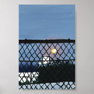 Impressão de Tribunal de Basquete, Papel Poster de