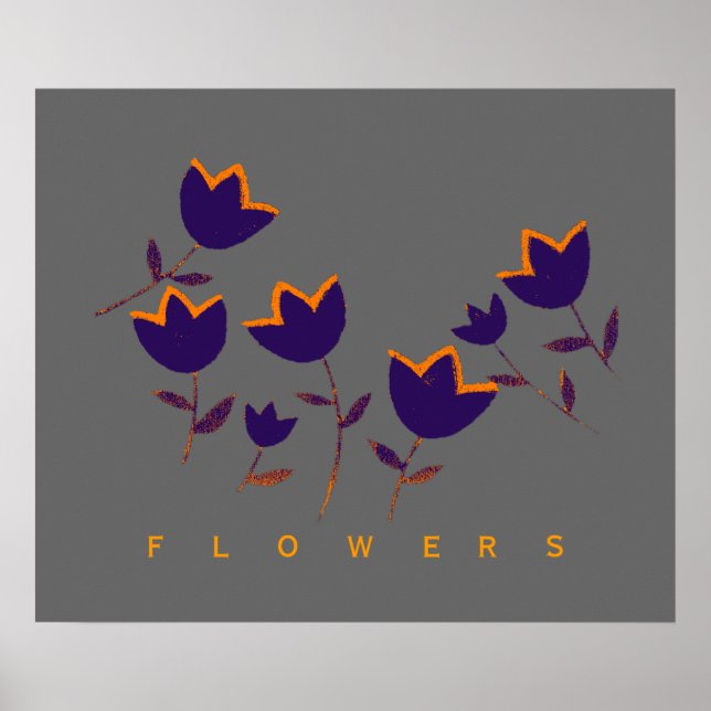 impressão de tulipas decorativas (Frente)