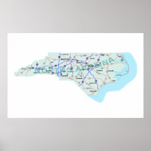Impressão de um estado a outro do mapa de North