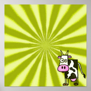 Impressão de Vaca Starburst
