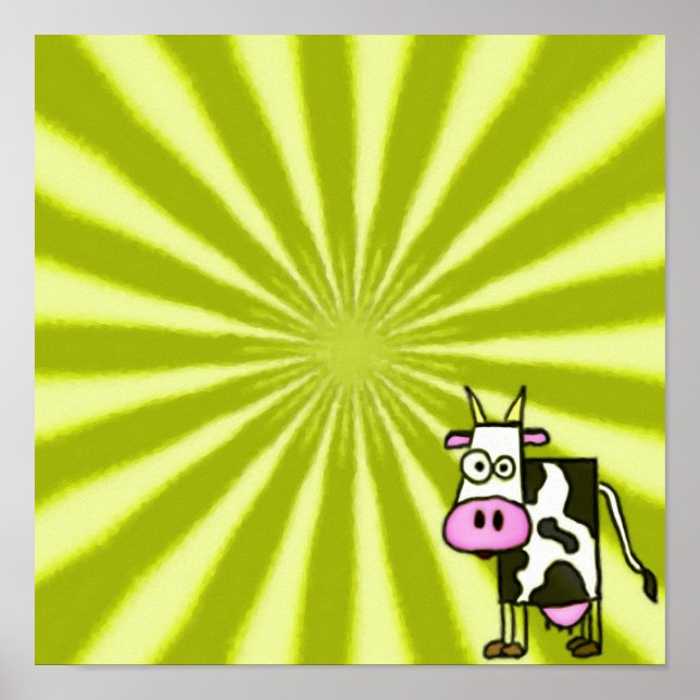 Impressão de Vaca Starburst (Frente)
