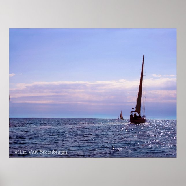 Impressão de vela sunset (Frente)