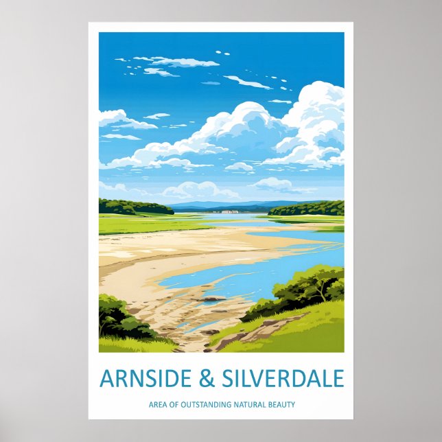 Impressão de Viagem Arnside e Silverdale Arte de P (Frente)