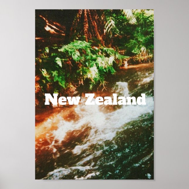Impressão de viagem da Nova Zelândia  (Frente)