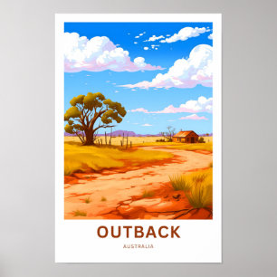 Impressão de Viagem de Outback da Austrália