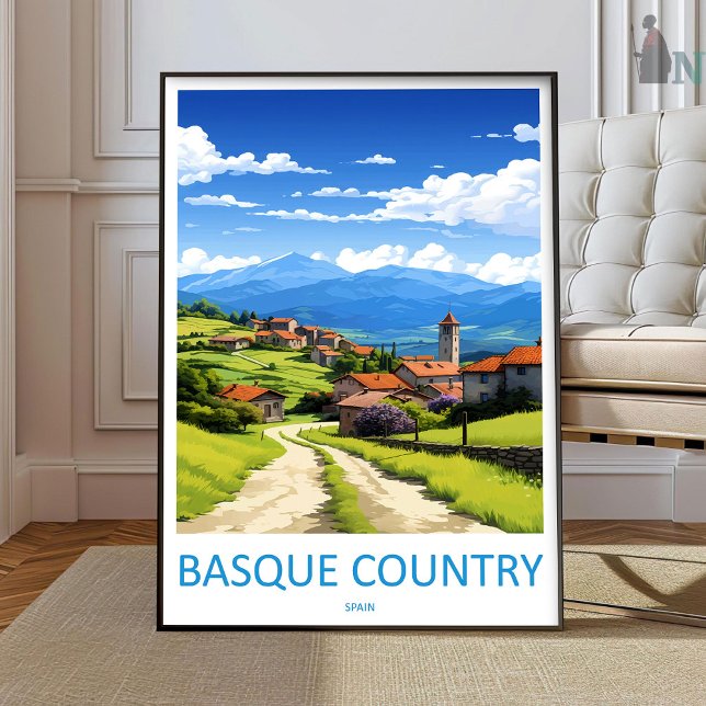 Impressão de Viagem do País Basco Arte de Parede P (Criador carregado)