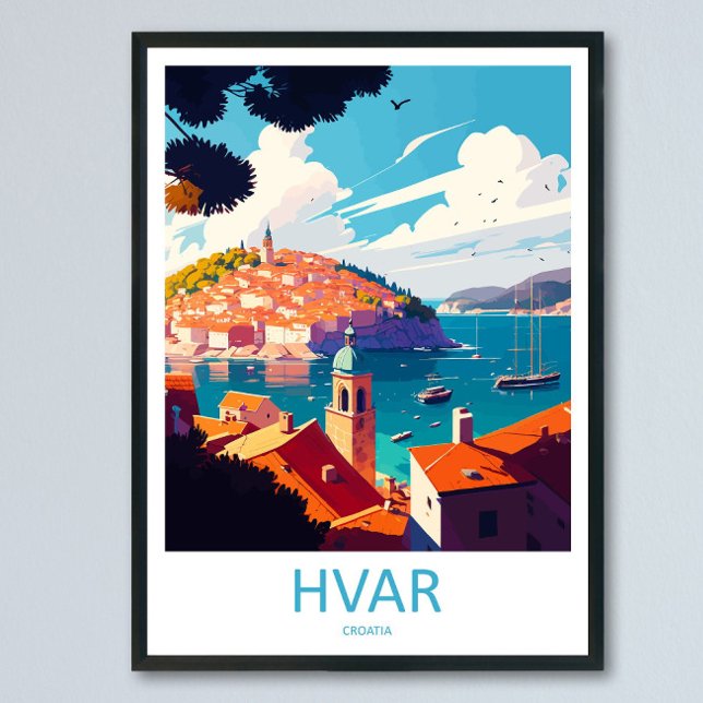 Impressão de Viagem Hvar Decoração de Casa Hvar Il (Criador carregado)