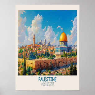 Impressão de Viagem Palestina, Cúpula da Rocha, Pa