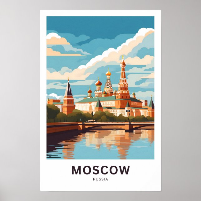 Impressão de Viagens na Rússia em Moscou (Frente)
