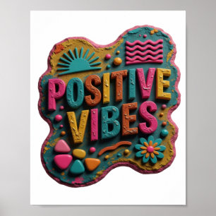 Impressão de VIBRAÇÕES POSITIVAS Amarelo Esbelto