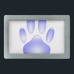 Impressão de Vidro Cachorro<br><div class="desc">Uma pata de cão brilhante e transparente feita de vidro. Fechos de cinto personalizados. Toda imagem digital que reproduz a textura do vidro.</div>
