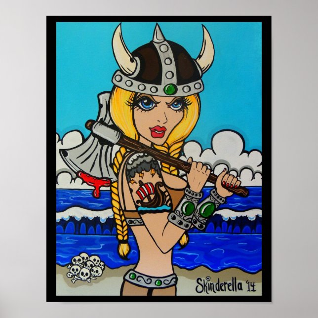 Impressão de "Viking" da Skinderella (Frente)