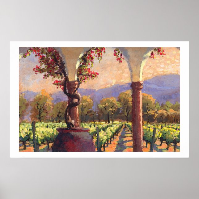 Impressão de vinhedo (Frente)