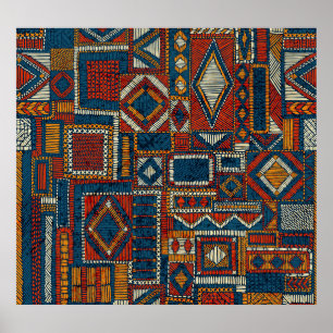 Impressão de Vintage bordado de estilo de patch