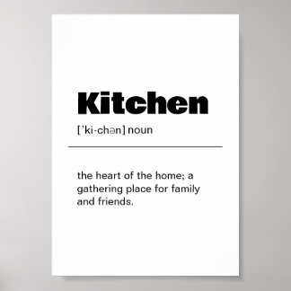 Impressão de Wall Art Definição de Kitchen