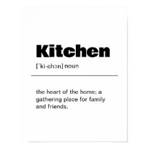 Impressão de Wall Art Definição de Kitchen