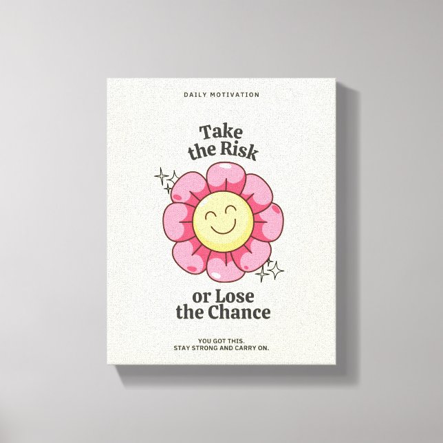 Impressão de Wall Art do Flor Inspirador (Frente)