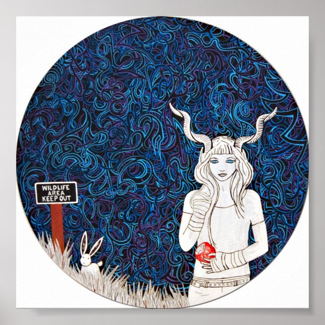 Impressão de Wildlife por Meghan Oona Clifford (Frente)